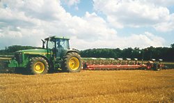 JD 8400 Tractor + 10 furrow plough